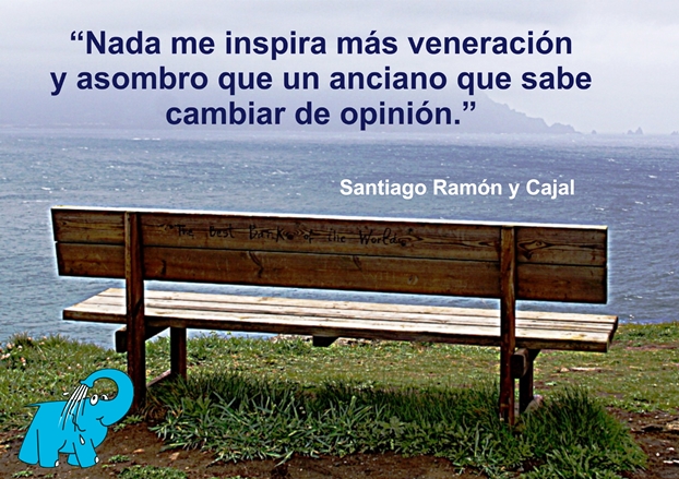 Una Enseñanza de Santiago Ramón y Cajal en la Frase del Día del Elefante Azul de Avilés